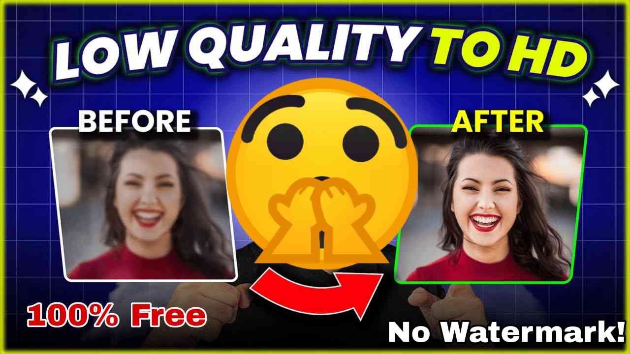 Increase Image Quality with AI! 100% Free + No Watermark! - Best Free AI Image Upscaler 2025